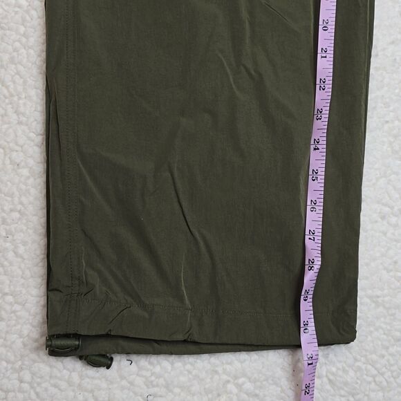 1198 NWT Pink Victoria's Secret Parachute Cargo Pants Casual New Olive - Picture 4 of 7
